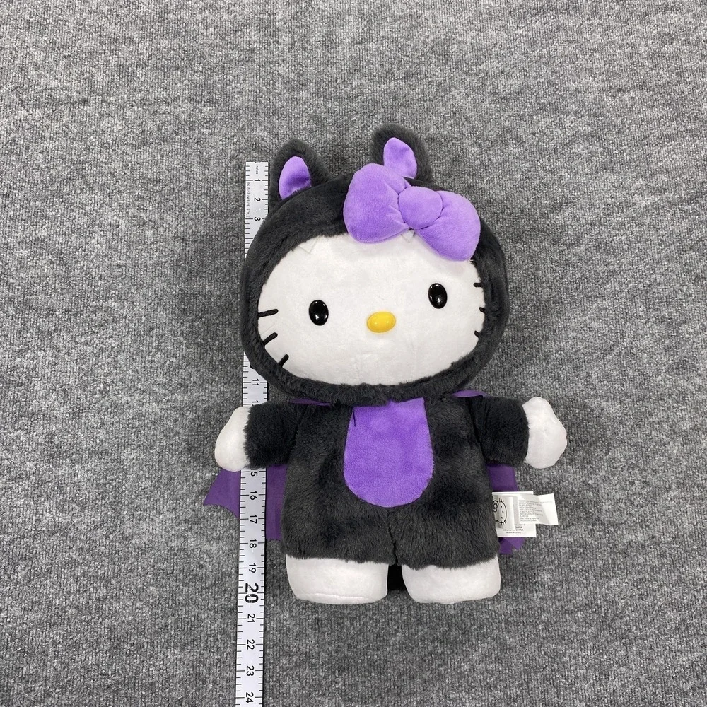 Hello Kitty Vampire‎ Bat Dracula Plush Stuffed Toy Greeter Halloween Purple Bow